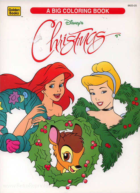 Disney Christmas (Coloring Book; 1995) Golden Books : Retro Reprints