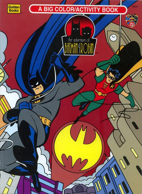 Batman & Robin (Coloring Book; 1995) Golden Books : Retro Reprints