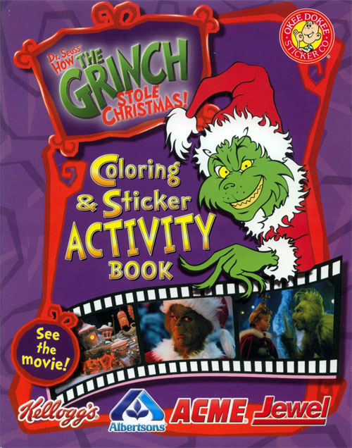 how the grinch stole christmas character coloring pages