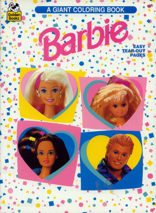 Barbie (Coloring Book; 1993) Golden Books : Retro Reprints